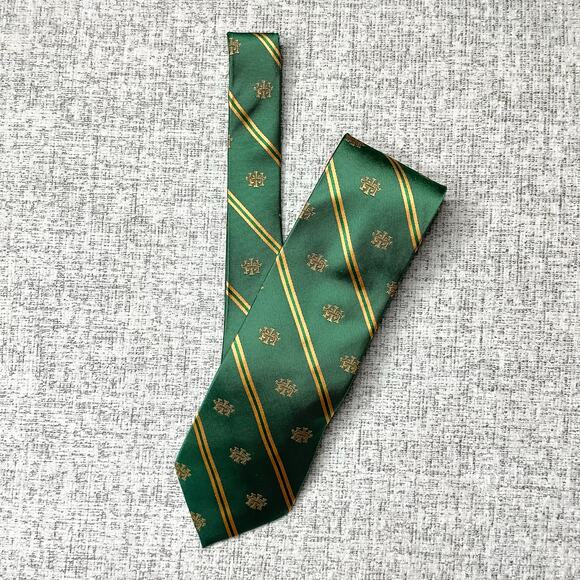 Reformation Bible College Green Gold Silk Neck Tie - Picture 3 of 6